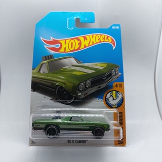 รถเหล็ก Hotwheels 68 EL CAMINO สีเขียว (ib002)