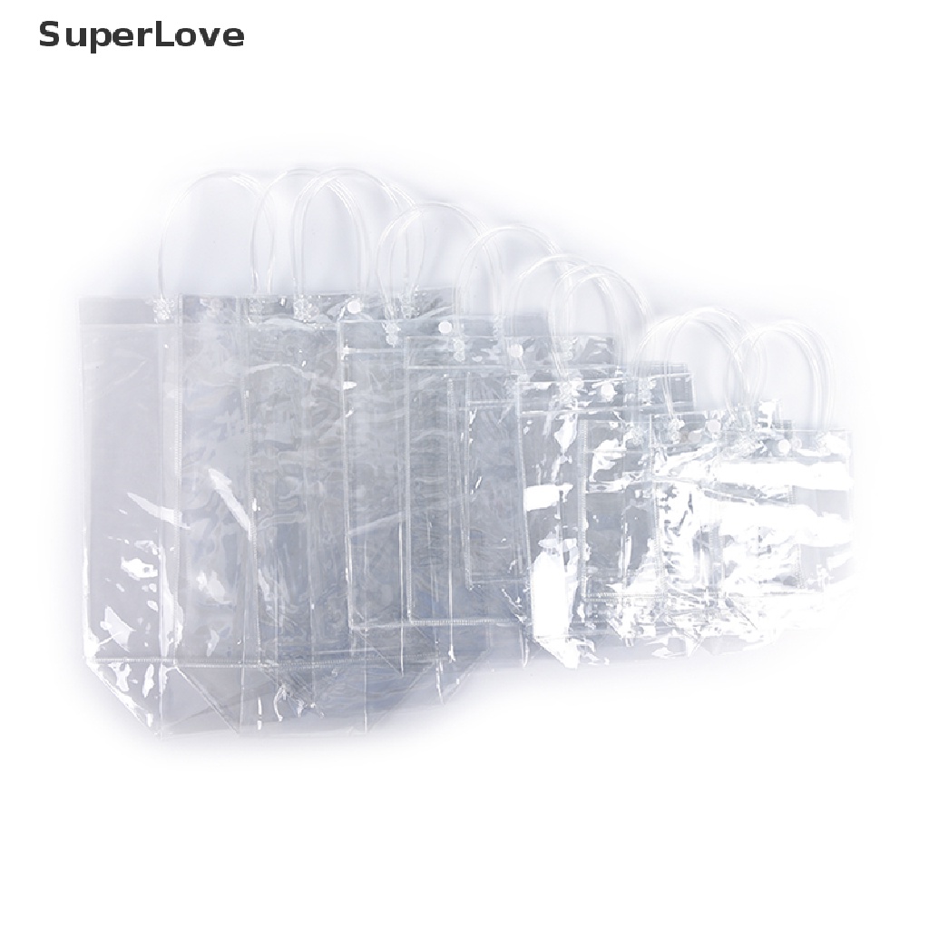SUPER Clear-Transparent Tote Bags Handbag Plastic Women Shoulder Transparent Beach Bag HOT #8