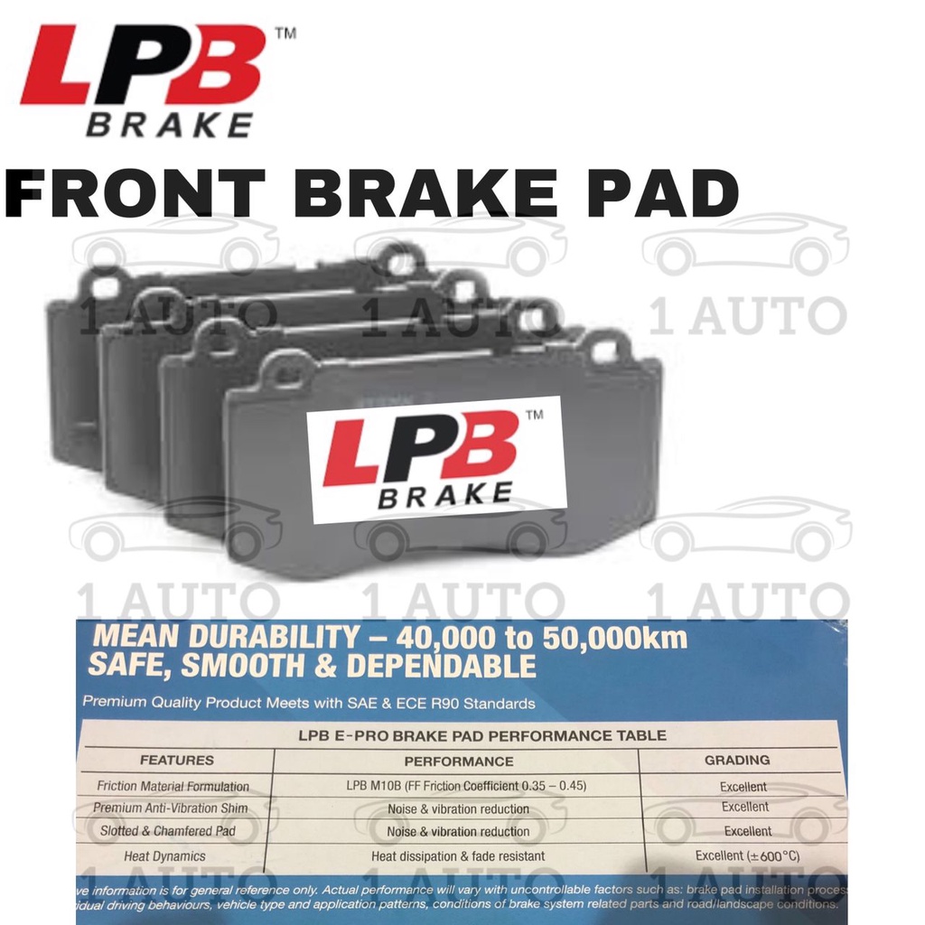 LPB E-PRO SEMI METALLIC ผ้าเบรคหน้า MERCEDES W221 S300L S350 S500L W216 CL500