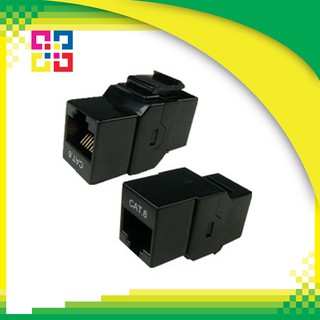 อุปกรณ์เชื่อมต่อ RJ45 Cat.5e Panel Mounted Snap-In Inline Coupler (ตัวเมีย สำหรับ แผงจัดสายแบบเปล่า)