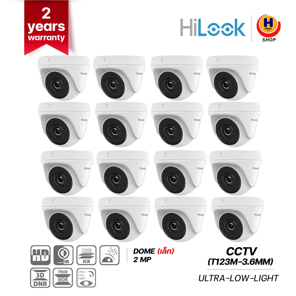 HILOOK(T123M-36MM) CCTV วงจรปิดCCTV กล้องวงจรปิด กล้องHILOOK CCTVราคาถูก CCTVถุกและดี DOMECCTV HILOOKDOME      CCTVขายดี