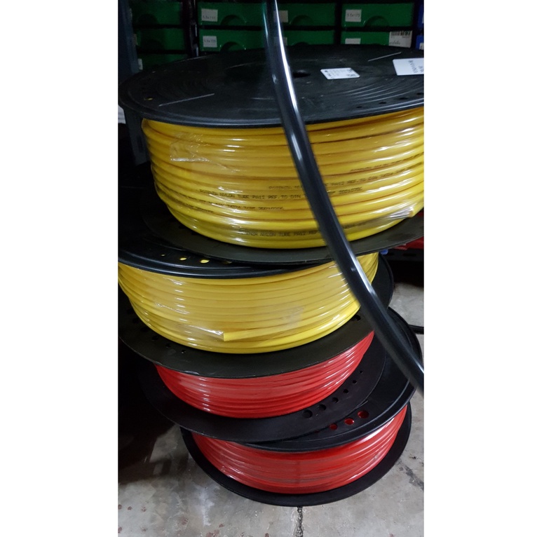 สายโพลี สายลมไนล่อน 1 ชั้น แดง, เหลือง ขนาด 3/8 (Nylon Tube, Red/Yellow) POTENZA ราคา ถูกที่สุด ดีลบีเคเค แกลเลอรีภาพที่ 2