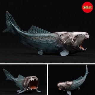 ใหม่ โมเดลฟิกเกอร์ PVC รูปสัตว์โลกไดโนเสาร์ Jurassic Dunns Fish ของเล่นสําหรับเด็ก