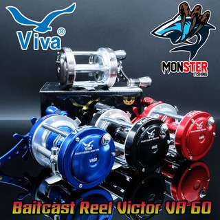 รอกตกปลา รอกเบท วีว่า VIVA BAITCAST REEL VA60 New VICTOR