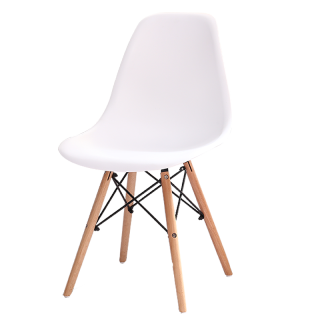 เก้าอี้ เก้าอี้เอนกประสงค์ Modern Chair เก้าอี้โมเดิร์น เก้าอี้สีขาว เก้าอี้มินิมอล Furniture รุ่น C - 1618 (White)