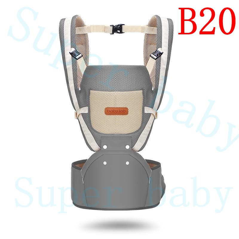 super baby เป้อุ้มเด็ก hip seat 3 in 1 สามารถนั่งและนอนได้ พาสเทล(Pastel) ยี่ห้อ: baby lab รุ่น：B20