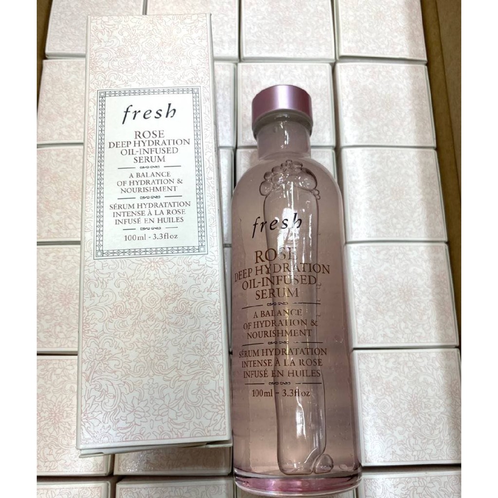 Fresh Rose Deep Hydration Oil Infused Serum 100ml เซร ม แท 100 พร อมส ง Shopee Thailand