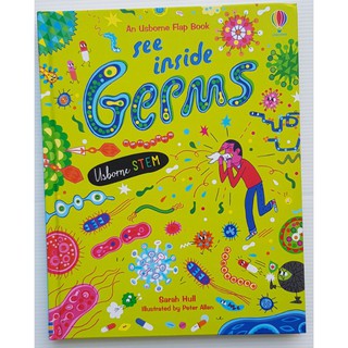 See inside Germs เหมาะสำหรับ 6 ขวบ+  Board book กระดาษแข็งทุกหน้า with flaps