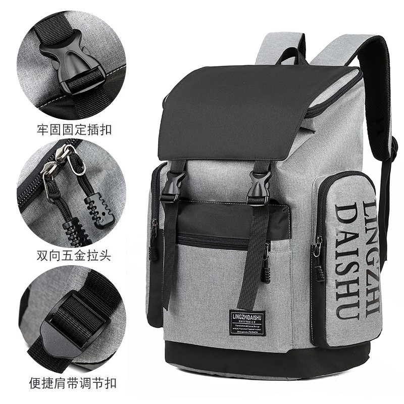 Backpack กระเป๋าผู้ชาย แฟชั่น กระเป๋าเป้สะพายหลัง ใบใหญ่บิ๊กบึ้ม เกาหลี จุของได้เยอะ กระเป๋าแฟชั่น