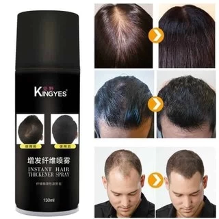 Kingyes Hair Spray สเปรย์ผม ไฟเบอร์ ปิดผมบาง ผมขาว แก้ปัญหาหัวล้าน 130 ml