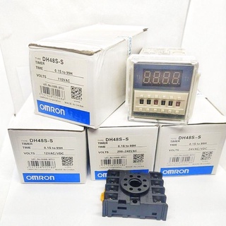 DH48S-S ทามเมอร์ดิจิตอลแบบทวินพร้อม socket กระแส 5A 250VAC มี 12V 24V 110V 220V