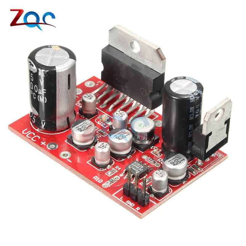 บอร์ดขยายเสียงสเตอริโอDc 12 V Tda 7379 38 W + 38 W / Ad 828 Preamp Ne 5532