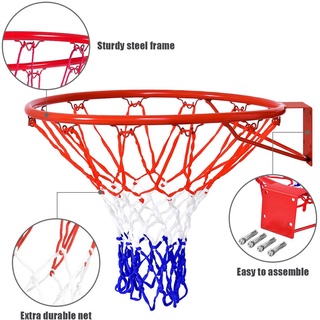 【in stock】14/18 inch Standard Basketball Hoop Ring Net Wall Mounted Basketball Hoop High Quality