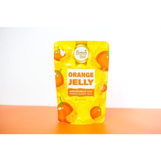 เยลลี่ส้ม🍊 เยลลี่ผลไม้ เคี้ยวหนึบ หอม อร่อย 130g แบรนด์ ขนมไทย Khanom Thai