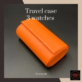 กล่อง/เคสใส่นาฬิกา 3 เรือน Leather Watch Case, Travel Watch Case