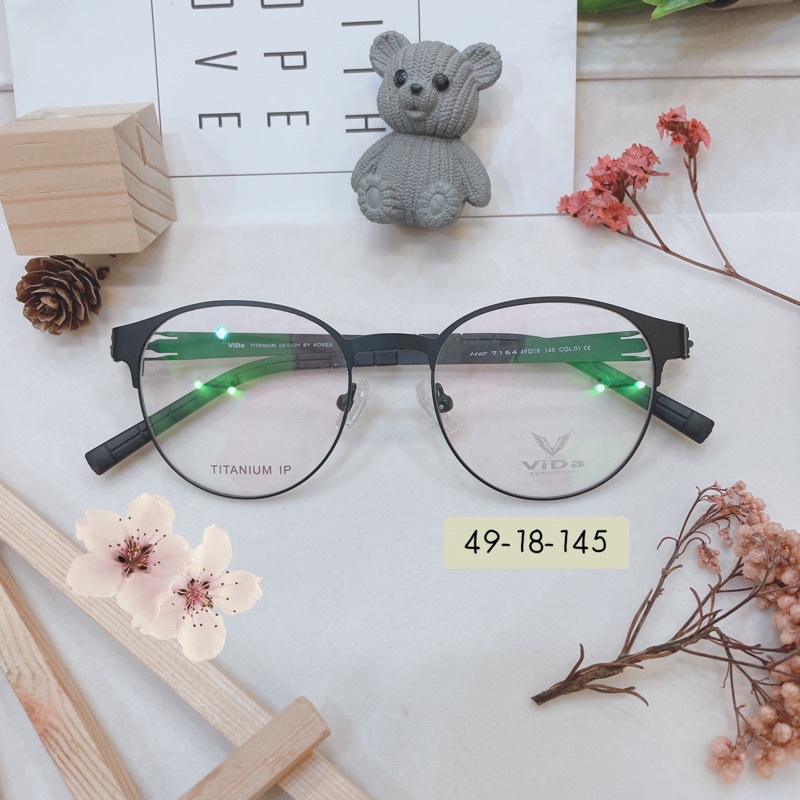 กรอบแว่น Titanium Design by Korea กรอบแท้ กรอบแว่นตา แว่นตาทรงหยดน้ำ กรอบคุณภาพ น้ำหนักเบา แข็งแรง แว่นตาผู้หญิง