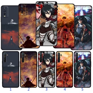 เคสโทรศัพท์ชนิดซิลิโคน TPU แบบนิ่ม ลาย Attack on titan สําหรับ VIVO V5 V5Lite V5s V7 V7Plus V9 V11 V11Pro V15 V15Pro Y19 U3 Y30 Y50 Y66 Y67 Y79 Y85 Y89 BHZ21