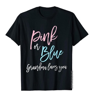 เสื้อยืดผ้าฝ้าย เสื้อยืดผ้าฝ้าย พิมพ์ลาย Grandma Pink Or Blue ของขวัญ สไตล์อังกฤษ สําหรับผู้ชาย