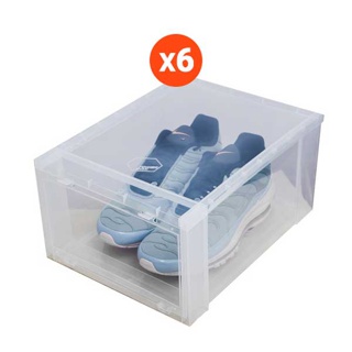 Tower Box Standard "Clear" (6 boxes) - กล่องใส่รองเท้าสีใส