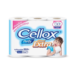 กระดาษชำระ Extra Big Roll (แพ็ค6ม้วน) Cellox กระดาษทิชชู Extra Big Roll Toilet Paper (6 rolls pack) Cellox