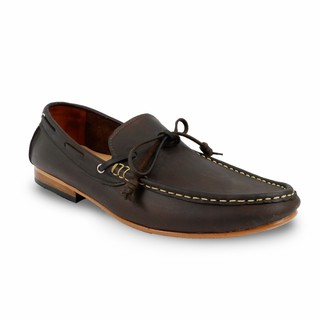 BROWN STONE BARREL LOAFER UMBER