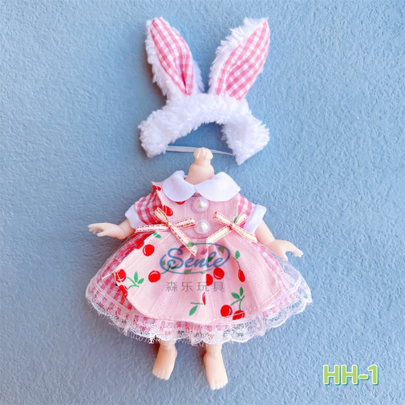 ชุดเสื้อผ้าตุ๊กตา DIY ขนาด 16-17 ซม. - รูปที่ 2