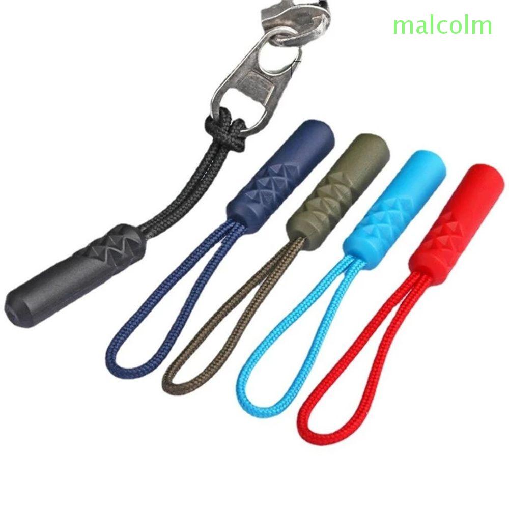 Malcolm เชือกดึงซิป แบบเปลี่ยน กันขโมย หลากสี สําหรับเต็นท์ เดินป่า 10 ชิ้น ต่อชุด
