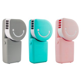 GetZhop พัดลมมือถือ พัดลมแอร์พกพา Hand-held เชื่อมต่อ USB - (Blue)