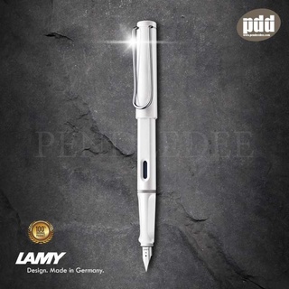 LAMY ปากกาหมึกซึม ลามี่ ซาฟารี สีขาว  หัว F 0.5 mm