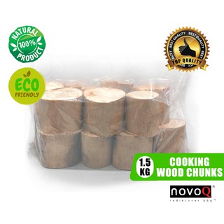 1.5 KG WOOD CHUNKS  ไม้ 1.5 ก.ก. สำหรับการทำอาหาร,การรมควันในเตาอบ,การออฟเซ็ต,การย่างบาร์บีคิว