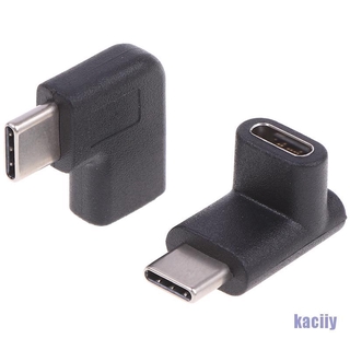 Kay ตัวแปลง USB 3.1 Type C ตัวผู้ เป็นตัวเมีย มุมขวา 90 องศา