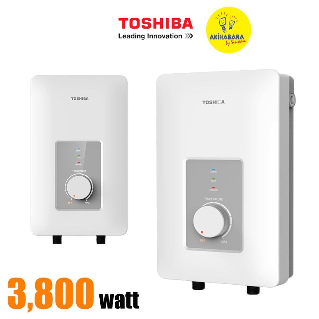 Toshiba เครื่องทำน้ำอุ่น รุ่น Twh 38wth ขนาด 3800 วัตต์ สีขาว Shopee Thailand 0595