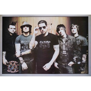 โปสเตอร์ วง ดนตรี Avenged Sevenfold อะเว็นจด์เซเวนโฟลด์ รูป ภาพ ติดผนัง สวยๆ poster 34.5x23.5นิ้ว(88 x 60 ซม.โดยประมาณ)