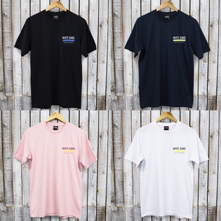 WhiteSandT-Shirt/WS Tape(W036)/เสื้อผ้า/เสื้อผ้าผู้ชาย/เสื้อยืดคอกลม/เสื้อแขนสั่น/Cotton100%/ผ้าฝ้าย