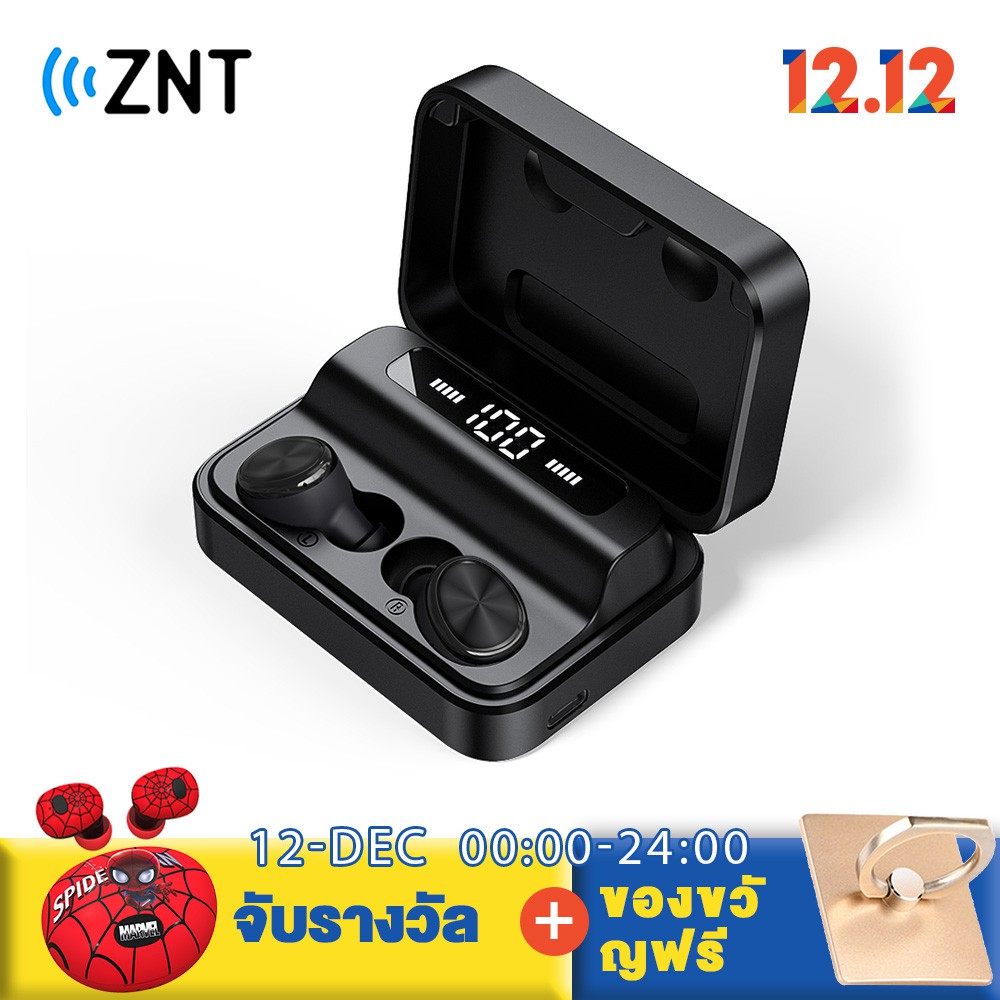 Znt Soundbox Bluetooth 5.0 TWS eards หูฟังกันน้ำพร้อมไมโครโฟน