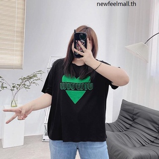 [2XL-6XL] เสื้อยืดคอกลม แขนสั้น พิมพ์ลายตัวอักษร love โอเวอร์ไซซ์ สําหรับผู้หญิง