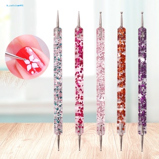 Farfi  5Pcs/Set Nail Painting Pen UV Gel Painting Drawing Manicure Art Dot Point Pen Adjustable