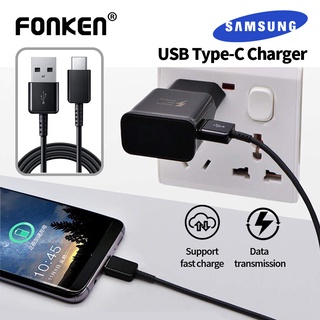 精品Fonken Samsung Fast Charge สาย USB Type C Data Cable Quick Charge สำหรับ Samsung Galaxy S10 S9 S8 Note9 Note8 A80 A70 