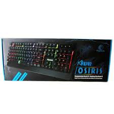 Razeak คีย์บอร์ดเกมมิ่ง มีไฟ Gaming Keyboard rainbow backlight KG8702 Black (สีดำ)