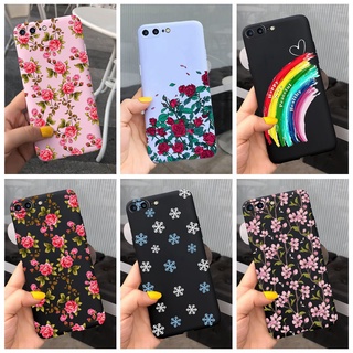 เคส OPPO A3S AX5 A5S AX5S A12 A12e A12s A11K Ax7 A7n A7 2018 A5 A9 2020 ลายดอกกุหลาบ สีรุ้ง นิ่ม TPU สีลูกกวาด เคสซิลิโคน