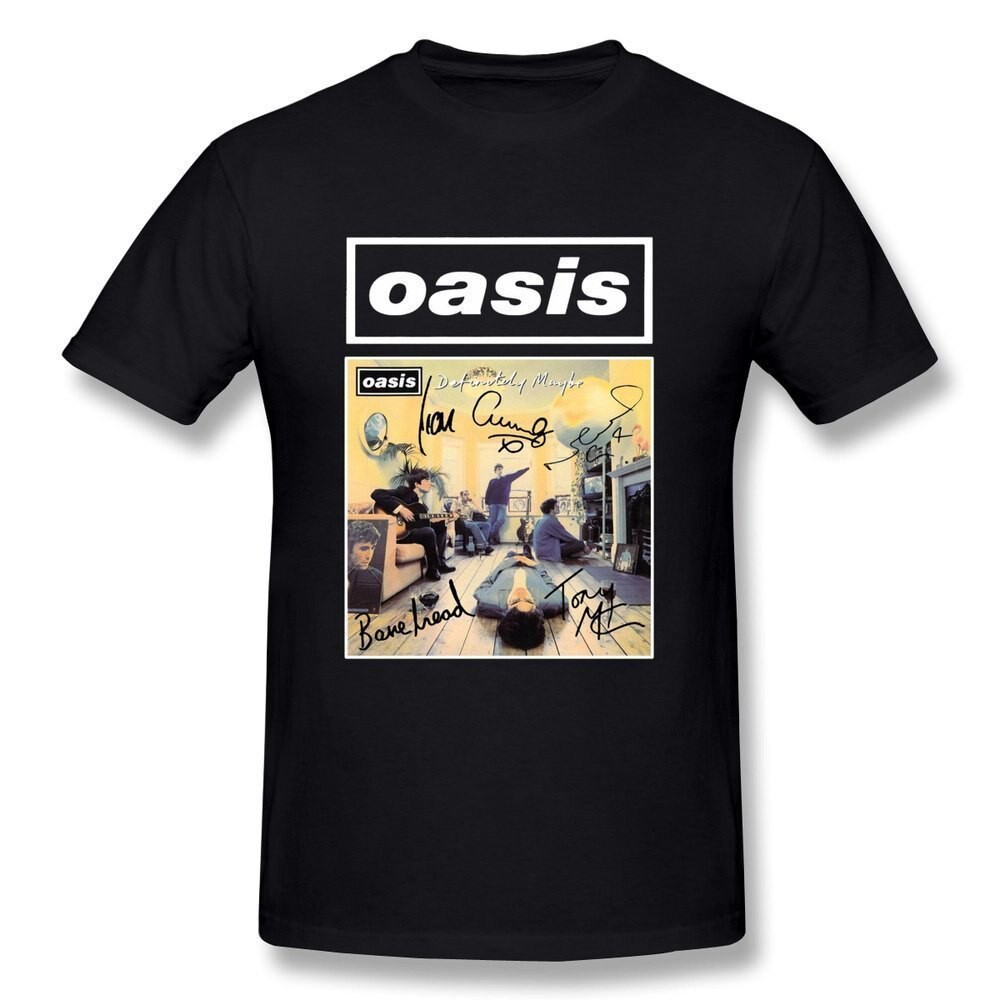เสื้อยืดลายตัวอักษร Oasis สำหรับผู้ชาย