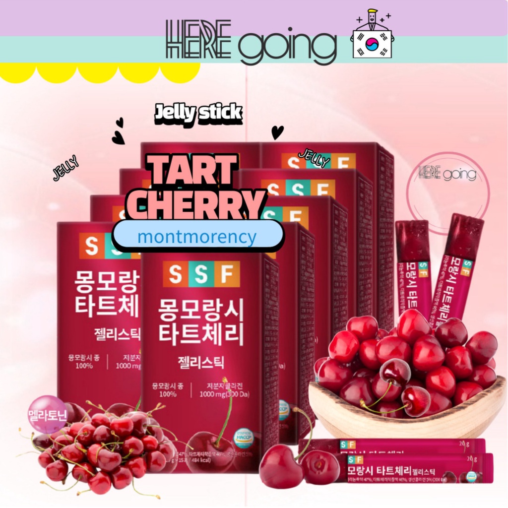 [SSF] Collagen Monmorancy Tart Cherry Jelly Stick  💜สต็อกพร้อม💜 / ส่งจากเกาหลี✈️🇰🇷