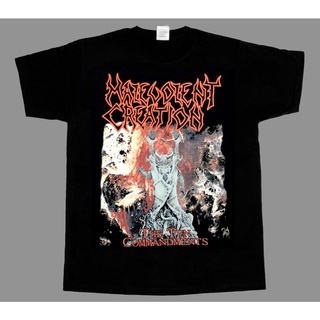 Malevolent CREATION THE TEN COMMANDMENTS 91 DEATH SUFFOCATION ใหม่ เสื้อยืดคอกลม ผ้าฝ้าย ลายวาฟเฟิล 1 ตัว ของขวัญวันเกิด