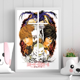 Death Note Poster  デスノート โปสเตอร์ เดธโน้ต มังงะ ลึกลับ เขย่าขวัญ  ขนาด 33X48 cm