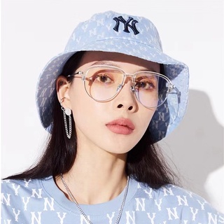 MLB NY UNISEX CURVED CAPNY NEW YORK YANKEE หมวกบัคเก็ตรุ่นใหม่ปักโลโก้NYเเฟชั่นคู่รัก