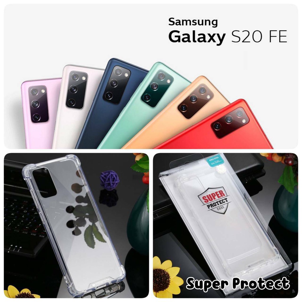 Samsung Galaxy S20 FE MERCURY GOOSPERY SUPER PROTECT CASE เคสใส เคสกันกระแทก แบรนด์เกาหลี เรียบหลู (ของแท้100%)