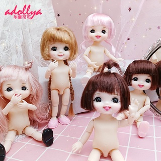 Adollya BJD ตุ๊กตาเปลือย 16 ซม. 13 ข้อต่อ สําหรับเด็กผู้หญิง