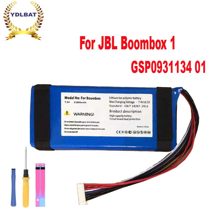 แบตเตอรี่สำหรับ GSP0931134 01 สำหรับ JBL Boombox, JBL Boombox 1 JEM3316, JEM3317, JEM3318 TBAR