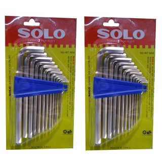 ประแจแอลหกเหลี่ยม No.907 Hexagon L wrench Solo 2 ชุด