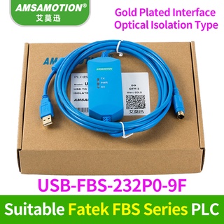 Yy FATEK FBS series PLC สายเคเบิลโปรแกรมมิ่ง สื่อสารข้อมูล USB-FBS-232P0-9F+